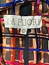 La Fuori 100% Silk Print Brown Purple Silk Blazer Size M - photo 6