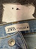 Zara 100% Cotton Hearts Blue Jeans Size 4 - photo 7