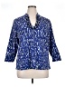 Ruby Rd. Blue 3/4 Sleeve T-Shirt Size 1X - photo 1