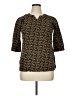 Fusion Brown 3/4 Sleeve Blouse Size XL - photo 1