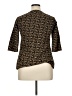 Fusion Brown 3/4 Sleeve Blouse Size XL - photo 2