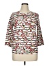 Rafaella White 3/4 Sleeve Blouse Size XL - photo 1