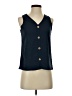Shein Blue Sleeveless Blouse Size XS - photo 1