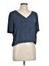Babaton 100% Polyester Blue Short Sleeve Top Size L - photo 1