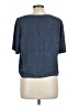 Babaton 100% Polyester Blue Short Sleeve Top Size L - photo 2