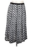 Unbranded Chevron-herringbone Silver Casual Skirt Size 2X - photo 1