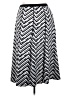 Unbranded Chevron-herringbone Silver Casual Skirt Size 2X - photo 2