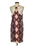 Gianni Bini 100% Polyester Graphic Brown Cocktail Dress Size S - photo 2
