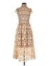 Boohoo 100% Polyester Tan Cocktail Dress Size 4 - photo 1