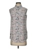 Equipment Floral Gray Sleeveless Button-Down Shirt Size XS - photo 1
