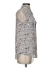 Equipment Floral Gray Sleeveless Button-Down Shirt Size XS - photo 4