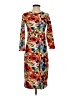Sonnet James Print Orange Casual Dress Size XS - photo 1