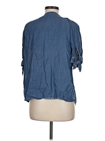 LC Lauren Conrad 3/4 Sleeve Button-Down Shirt (view 2)