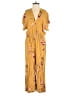 Corey Lynn Calter 100% Rayon Floral Yellow Jumpsuit Size XS - photo 1