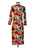 Sonnet James Print Orange Casual Dress Size XS - photo 2