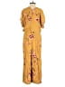 Corey Lynn Calter 100% Rayon Floral Yellow Jumpsuit Size XS - photo 2