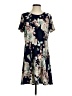 Honeyme Floral Blue Casual Dress Size S - photo 1