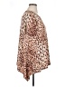 Grayson Animal Print Brown Short Sleeve T-Shirt Size 1X - photo 4
