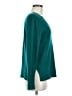 Halogen 100% Cashmere Teal Cashmere Pullover Sweater Size M - photo 4