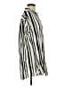 Umgee 100% Rayon Stripes Silver Short Sleeve Blouse Size S - photo 4