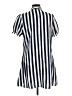 Unbranded 100% Polyester Stripes Blue Casual Dress Size L - photo 2