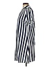 Unbranded 100% Polyester Stripes Blue Casual Dress Size L - photo 5