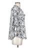 Express Outlet 100% Polyester Animal Print Silver 3/4 Sleeve Blouse Size S - photo 4