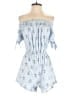Blush 100% Polyester Stripes Blue Romper Size S - photo 1