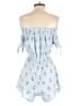 Blush 100% Polyester Stripes Blue Romper Size S - photo 2