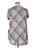 Apt. 9 Argyle Gray Short Sleeve Top Size XL - photo 2