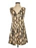 Toccin 100% Polyester Animal Print Tan Cocktail Dress Size XS - photo 1