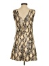 Toccin 100% Polyester Animal Print Tan Cocktail Dress Size XS - photo 2