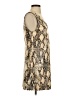 Toccin 100% Polyester Animal Print Tan Cocktail Dress Size XS - photo 4