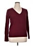 J.Crew 100% Cashmere Burgundy Cashmere Pullover Sweater Size XL - photo 1