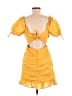 Shein 100% Polyester Yellow Cocktail Dress Size M - photo 2