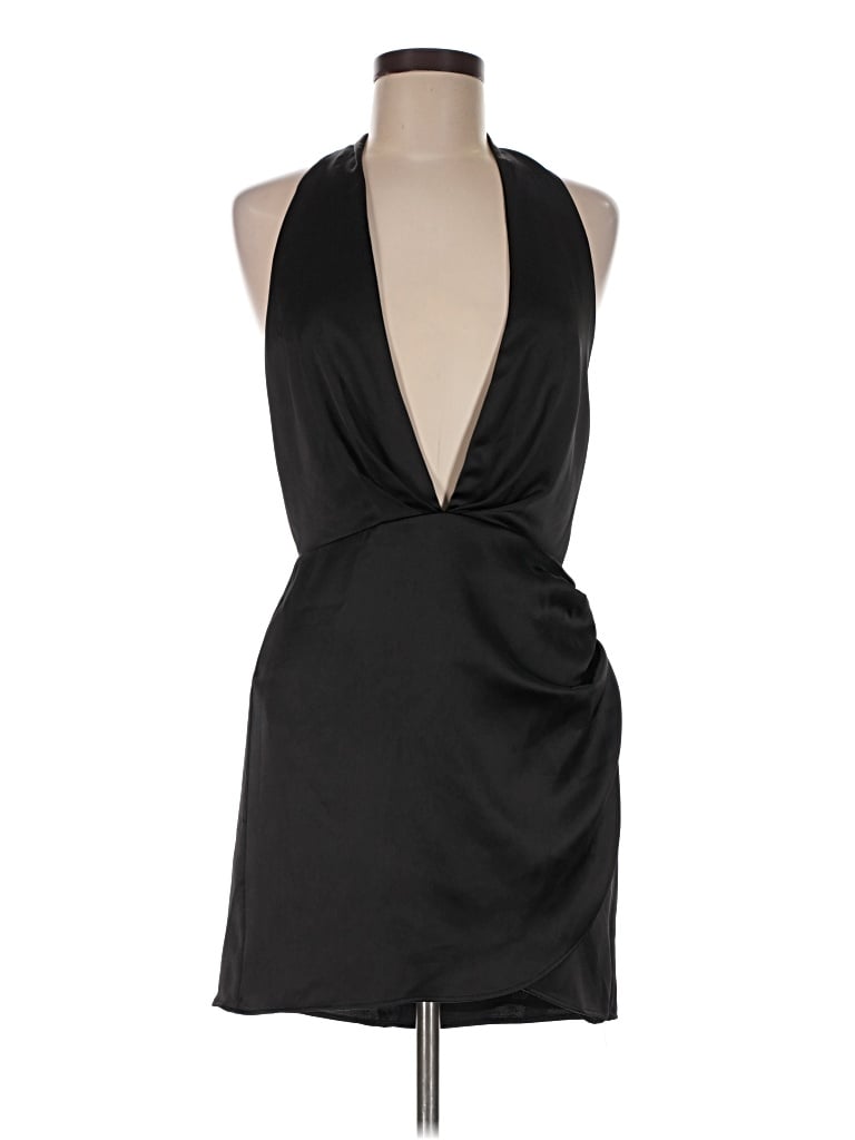 Pre-owned Zara Cocktail Dress In Black