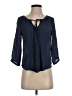 Iz Byer Blue 3/4 Sleeve Blouse Size S - photo 1