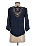 Iz Byer Blue 3/4 Sleeve Blouse Size S - photo 2