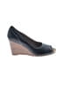 Aerosoles 100% Leather Black Blue Wedges Size 9 - photo 1