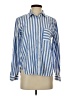 Ann Taylor LOFT Stripes Blue Long Sleeve Button-Down Shirt Size XS - photo 1