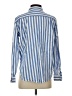 Ann Taylor LOFT Stripes Blue Long Sleeve Button-Down Shirt Size XS - photo 2