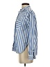 Ann Taylor LOFT Stripes Blue Long Sleeve Button-Down Shirt Size XS - photo 5