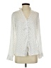 Express Polka Dots Ivory Long Sleeve Blouse Size S - photo 1