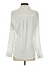Express Polka Dots Ivory Long Sleeve Blouse Size S - photo 2