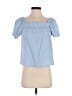 J.Crew Blue Short Sleeve Blouse Size S - photo 1