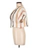 O'Neill 100% Cotton Stripes Ivory Short Sleeve Blouse Size L - photo 5