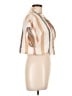 O'Neill 100% Cotton Stripes Ivory Short Sleeve Blouse Size L - photo 4