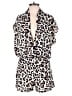 Bibi Animal Print Ivory Romper Size S - photo 1