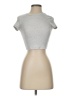 Garage Silver Short Sleeve Turtleneck Size S - photo 1