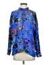 Johnny Was Floral Blue Long Sleeve Blouse Size S - photo 1